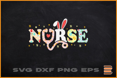 Stethoscope Scrub Nurse Life Easter Day