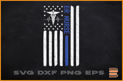 ER Nurse  American flag