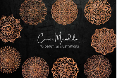 Copper Mandala Illustrations