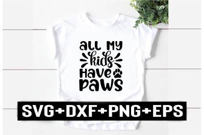 all my kids have paws