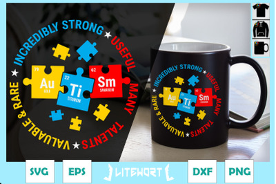 Autism Elements Periodic Table Awareness