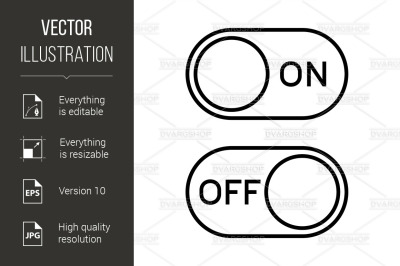 On-Off Button Icons