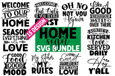 Home Sign SVG  Design Bundle