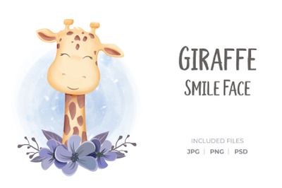 Giraffe Smile Face