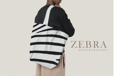 Zebra Mixed Backgrounds