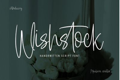 Wishstock Handwritten Script Font