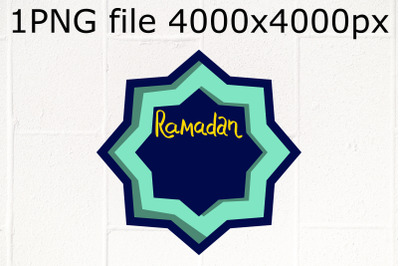 Ramadan 8 pointed star design