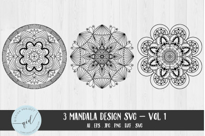 Mandala Design SVG | 3 variations