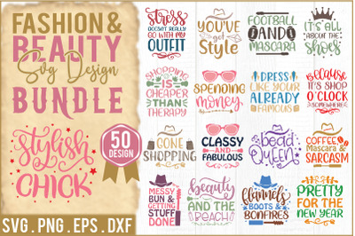 Fashion &amp; Beauty SVG Design Bundle