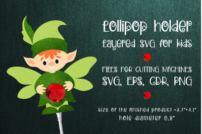 Forest Elf Lollipop Holder Template