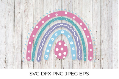 Cute Easter Rainbow SVG