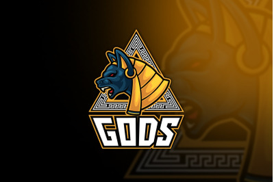 Egyptian Gods Bastet Esport Logo Template