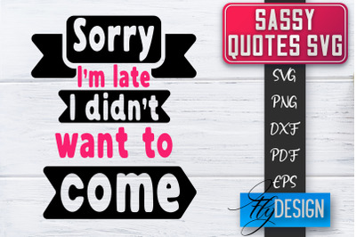 Sassy SVG | Sassy Quotes SVG | Sarcastic Sayings SVG