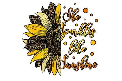 She Sparkles Like Sunshine Sublimation