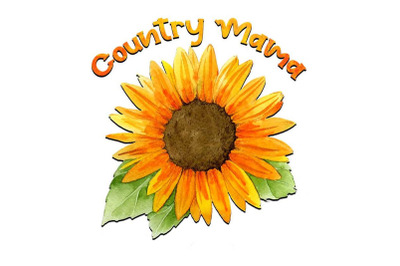 Sunflower Country Mama Sublimation