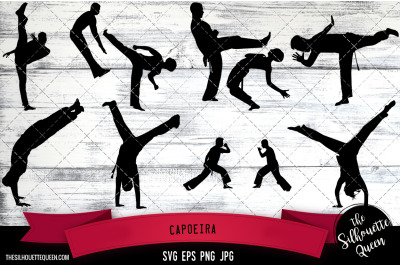 Capoeira Silhouette Vector |Capoeira SVG | Clipart | Graphic
