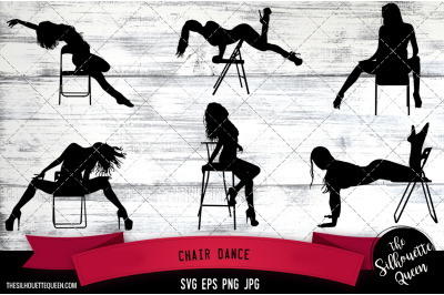 Chair Dance Silhouette Vector |Chair Dance SVG | Clipart | Graphic