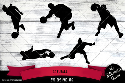 Goalball Silhouette Vector |Goalball SVG | Clipart | Graphic