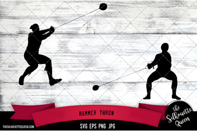 Hammer Throw Silhouette Vector |Hammer Throw SVG | Clipart | Graphic