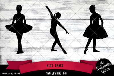 Kids Dance Silhouette Vector |Kids Dance SVG | Clipart | Graphic