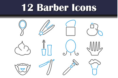 Barber Icon Set