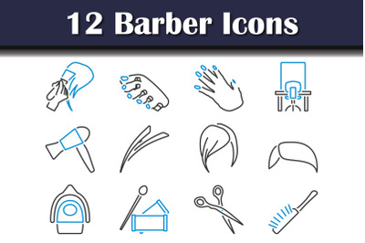 Barber Icon Set