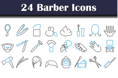 Barber Icon Set