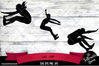 Long Jump Silhouette Vector |Long Jump SVG | Clipart | Graphic