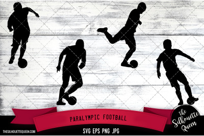 Paralympic Football Silhouette Vector |Paralympic Football SVG