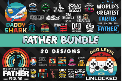 Father part 1 Bundle SVG 30 designs