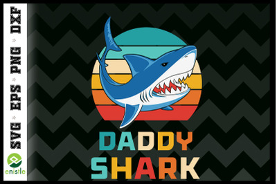 Retro Vintage Daddy Sharks