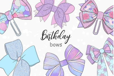 Birthday Bows Clipart