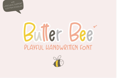 Butter Bee | Playful Kids Font