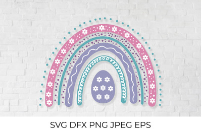 Cute Easter Rainbow SVG