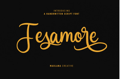 Fesamore Script Font