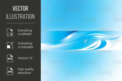 Vector blue flourish background