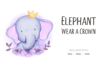 Elephant Wear A Crown