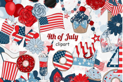 4 of July Fourth of July Clipart