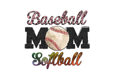 Baseball Mom Softball Sublimation