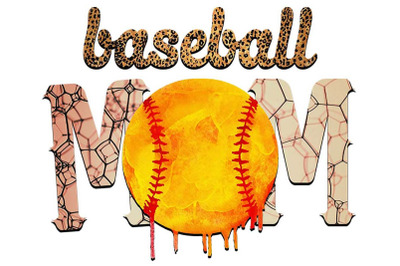 Dripping Baseball Mom Sublimation