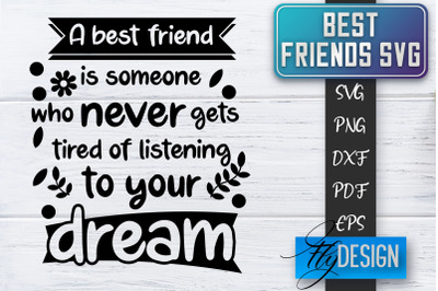 Best Friends SVG | Best Friends Quotes SVG | Friends SVG Design