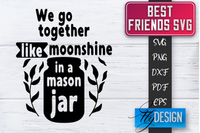 Best Friends SVG | Best Friends Quotes SVG | Friends SVG Design