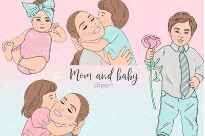 Mom And Baby Clipart 2 Mothers Day