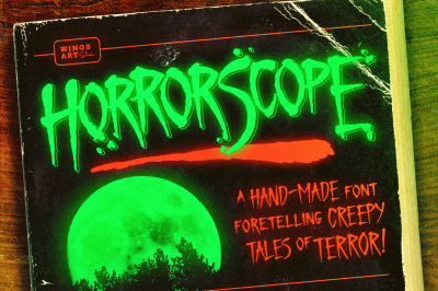 HorrorScope - A Hand-made Horror Font