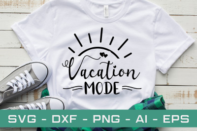 vacation mode svg cut file