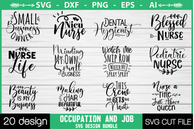Occupation and Job SVG Design Bundle