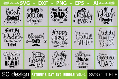Father&#039;s Day SVG Bundle vol-1