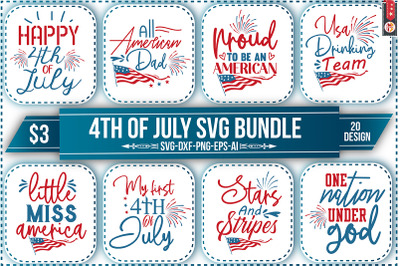 4th of July SVG Bundle vol-1