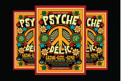 Psychedelic Music Flyer