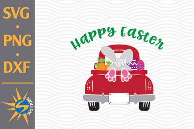 Happy Easter Truck SVG, PNG, DXF Digital Files Include